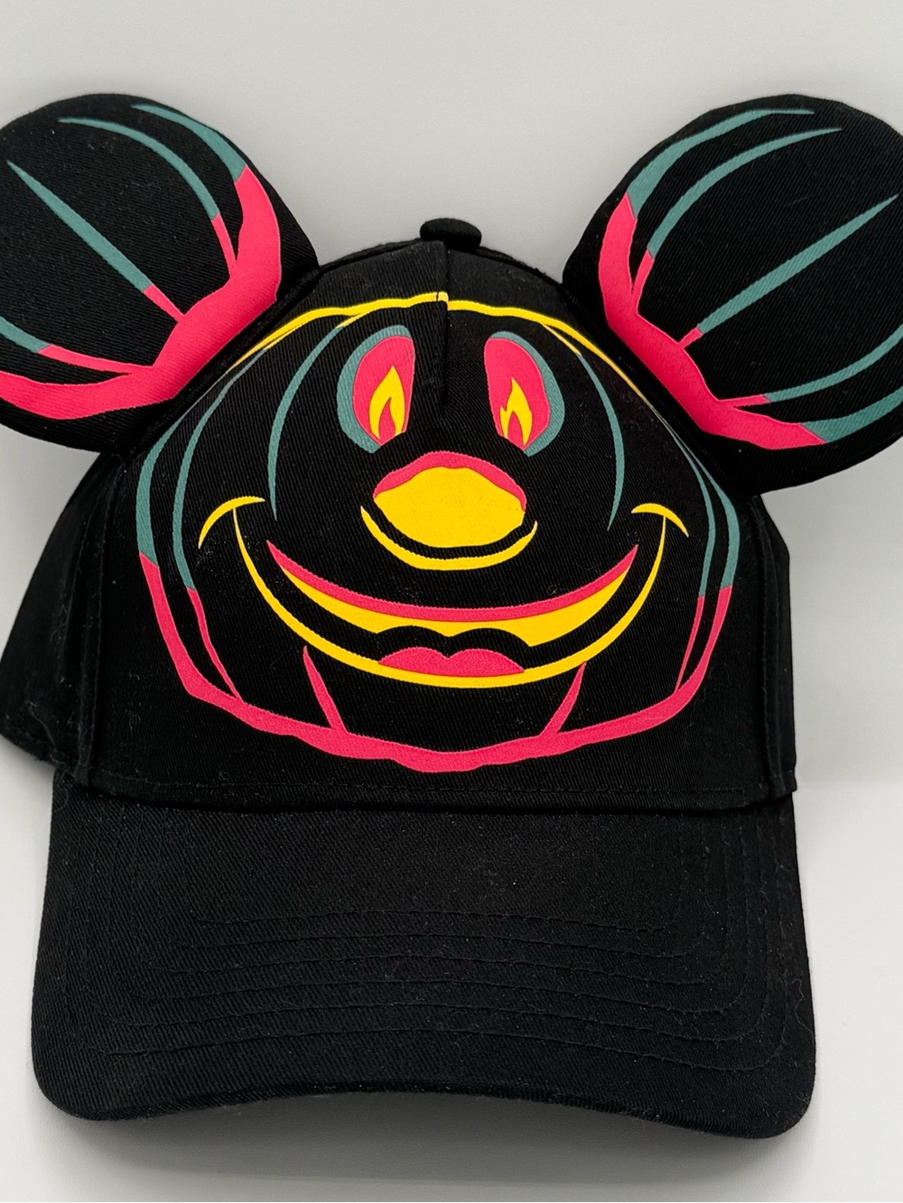 Disney 2023 Parks Mickey Ears Halloween Glow in the Dark Baseball Cap